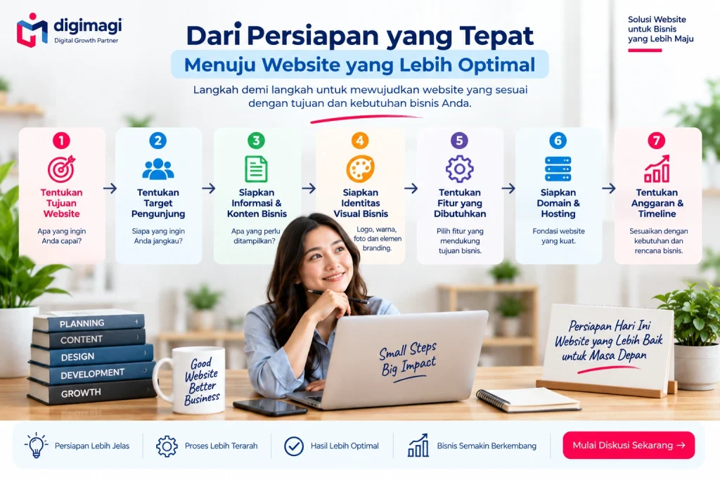 Persiapan sebelum membuat website bisnis